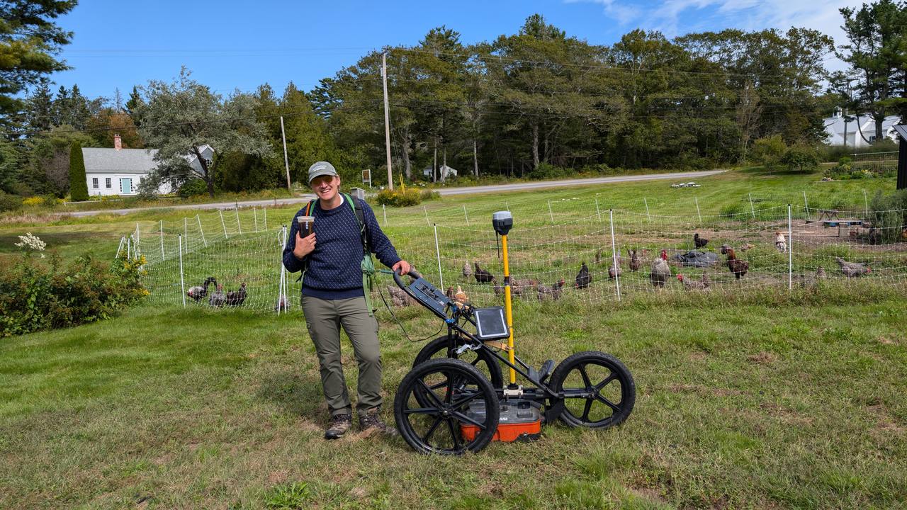 GPR survey at a coastal farmstead, Maine