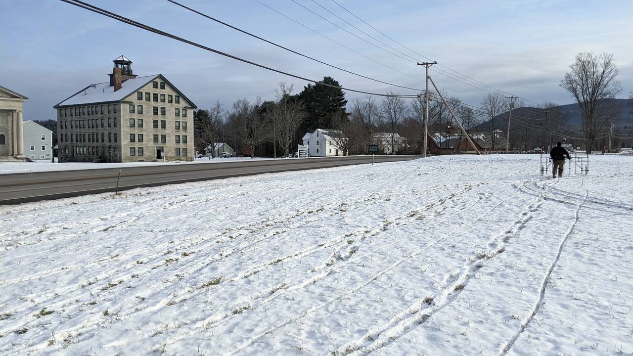 Winter survey at Enfield Shaker Village, NH